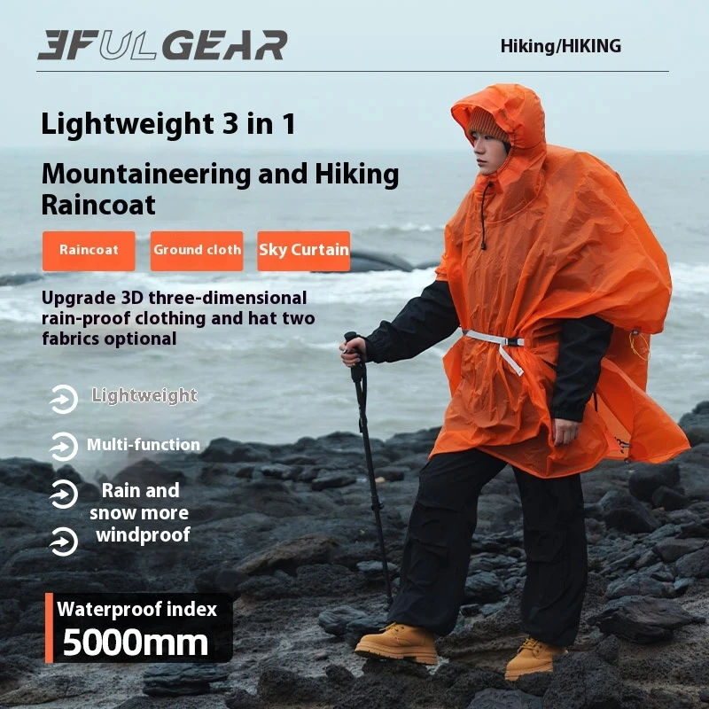 Waterproof Tarp Shelter - 3F UL GEAR 초경량 하이킹 레인코트