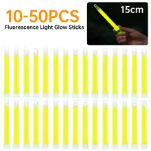 Glow Sticks Survival - 군용 등급 발광봉(후크 포함) - 캠핑,
