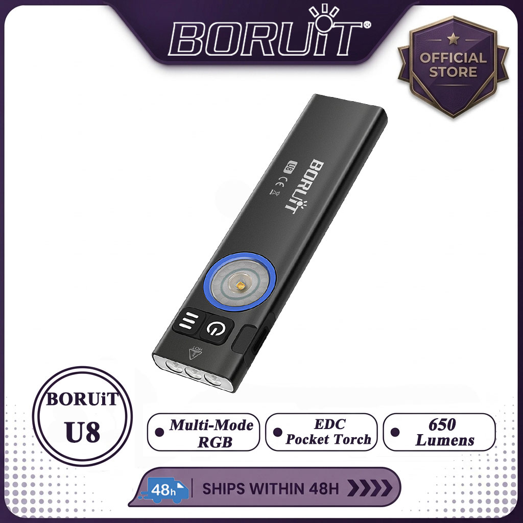Outdoor Camping Adventure - BORUiT U8 650LM EDC LED 손전등