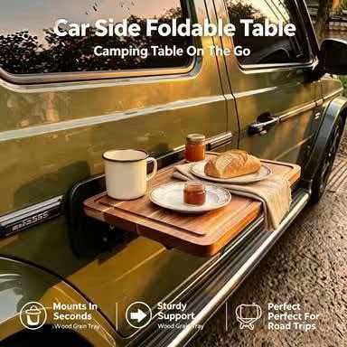 Outdoor Camping Table Foldable - 야외 캠핑 피크닉 자동차 측면 접이식