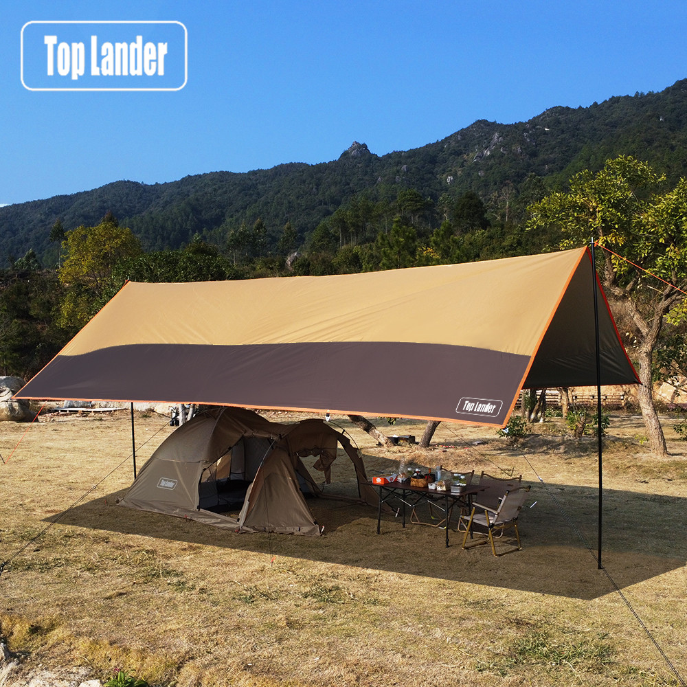 Waterproof Tarp Shelter - 탑 랜더 대형 캠핑 방수 방수포