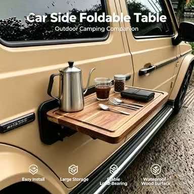 Outdoor Camping Table Foldable - 빠른 설치 자동차 측면 장착형 접이식