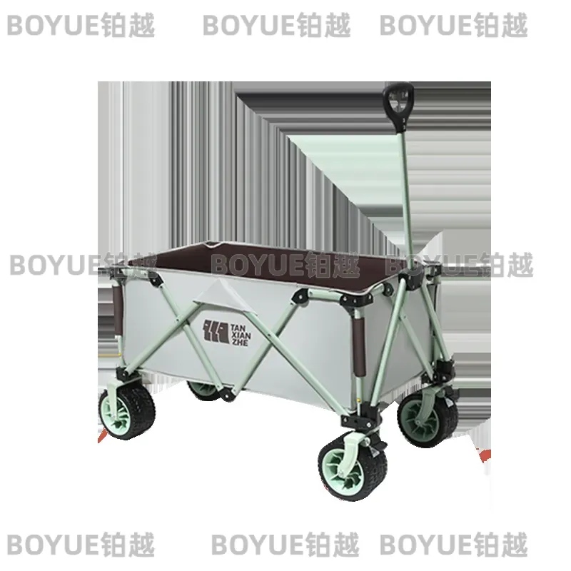 Outdoor Camping Table Foldable - 야외 접이식 휴대용 캠핑 트롤리 테이블