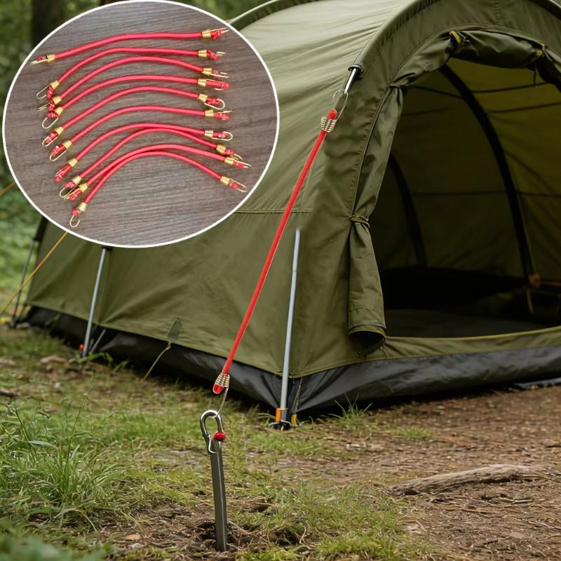 Outdoor Camping Store - 10개입 야외 텐트 고정 로프, 하이킹