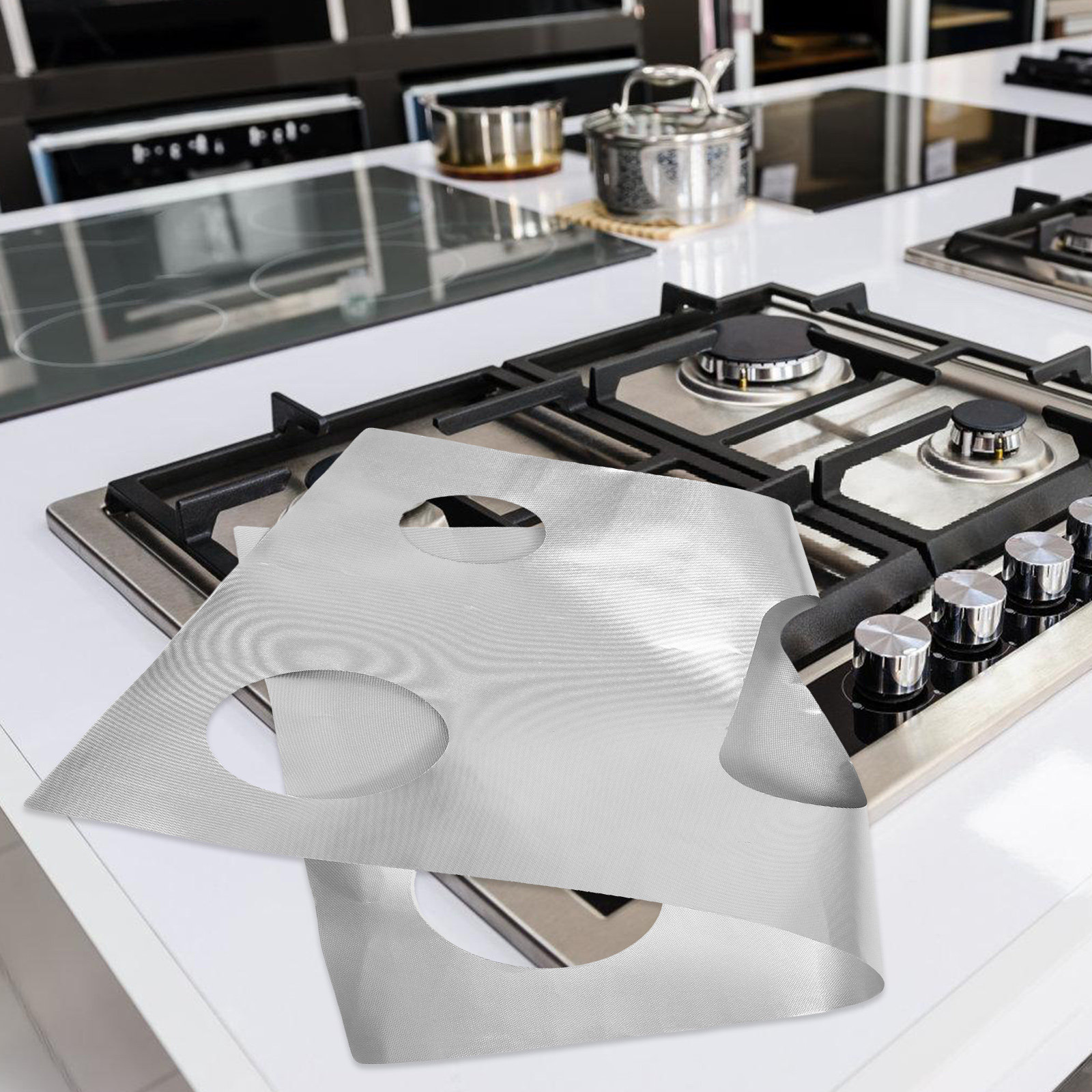Outdoor Camping Kitchen - 내열성 가스레인지 버너 덮개, 눌어붙지 않는