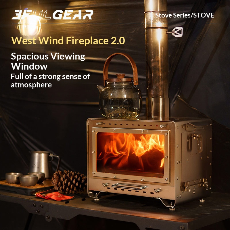 Outdoor Camping Wood Stove - 3F UL GEAR 스테인리스 스틸 벽난로