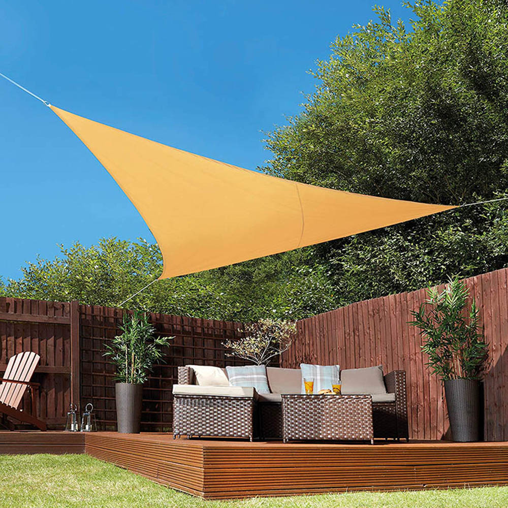 Waterproof Tarp Shelter - 6x6x6 m 삼각형 태양 대피소 방수