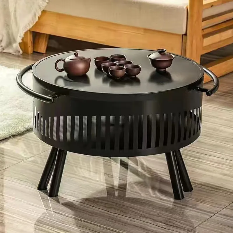 Outdoor Camping Wood Stove - 실내외 겸용 숯불 그릴, 휴대용 탄소강