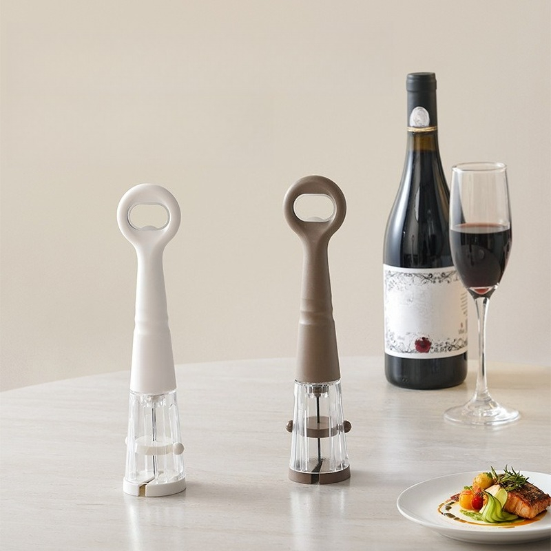 Outdoor Camping Kitchen - 2-in-1 병따개, 공기압 방식으로 작동하는 와인/맥주
