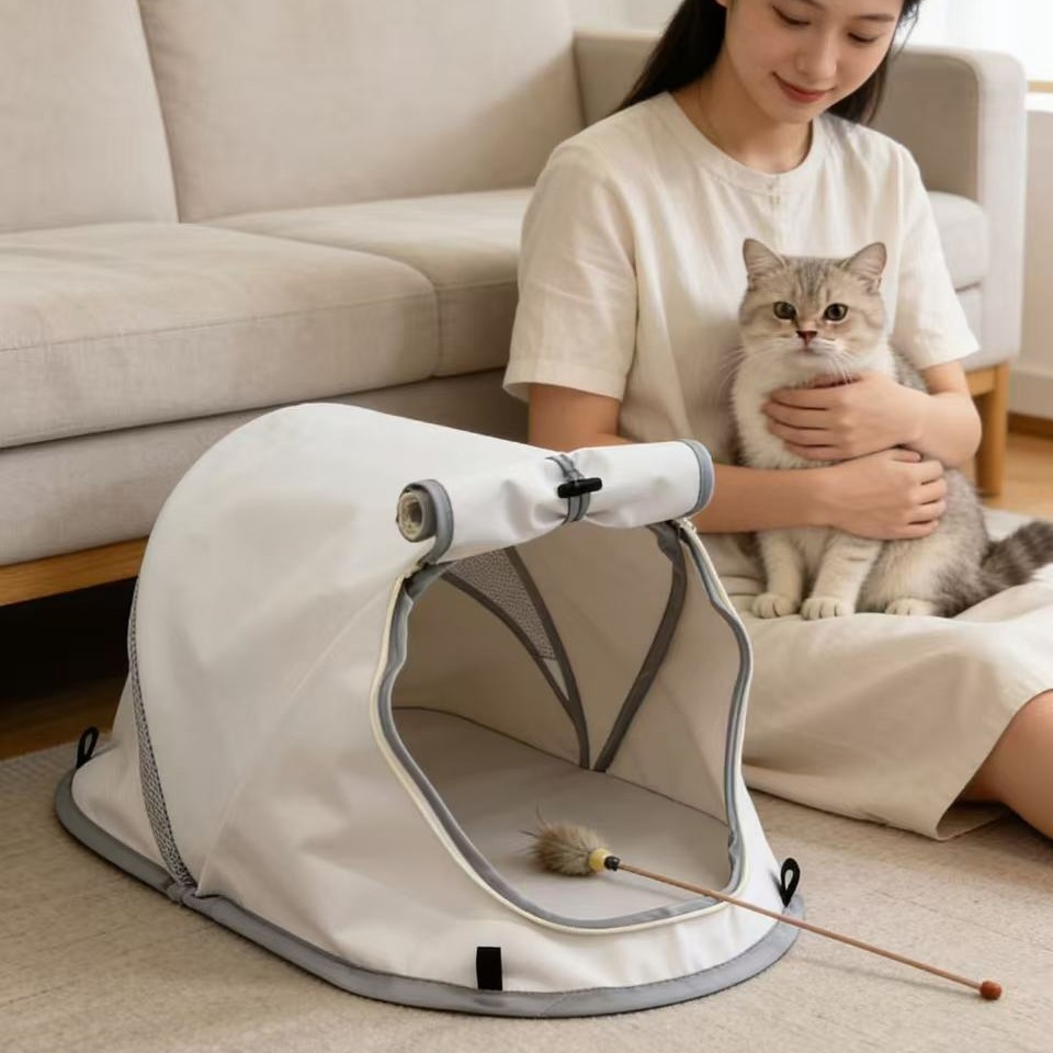 Outdoor Camping Dog Kennel - 접이식 애완동물 텐트 휴대용 강아지 &