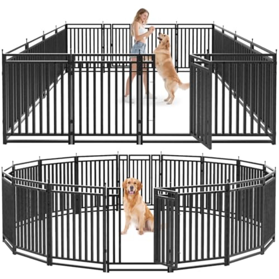 Outdoor Camping Dog Kennel - 야외용 개집/울타리, 실내용 강아지 놀이터, 높이