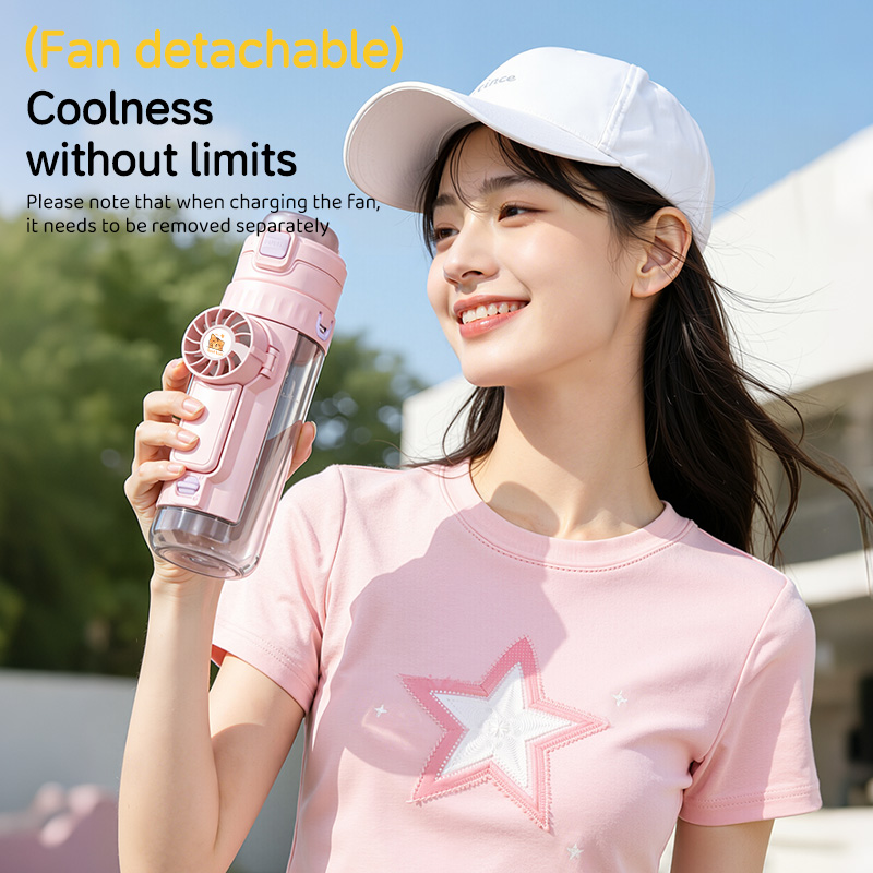 Outdoor Camping Misting Fan - 여름용 2-in-1 미스트 팬 물병, 휴대용