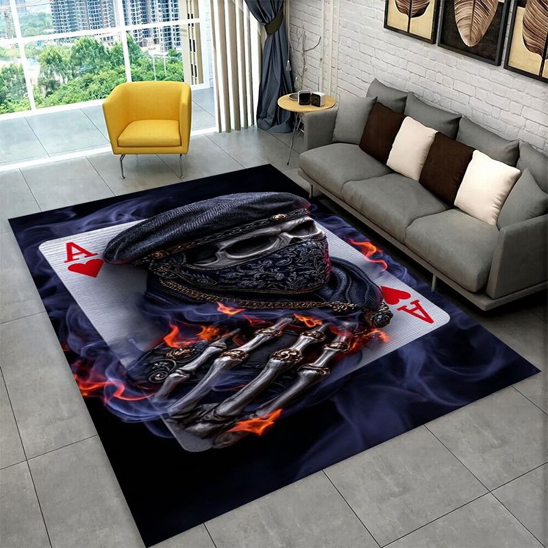 Outdoor Camping Mats Large - 공포 해골 해골 고딕 대형 러그