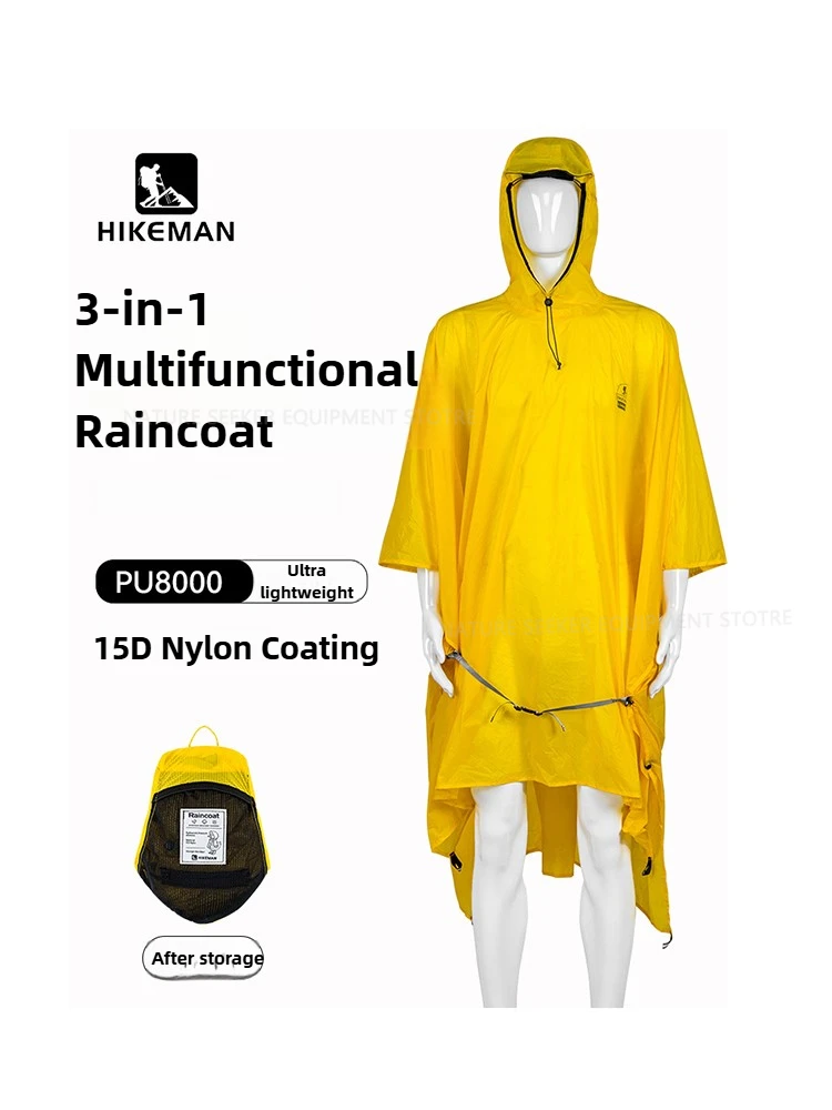 Waterproof Tarp Shelter - 15D/210T 비옷 방수 비 판초 커버