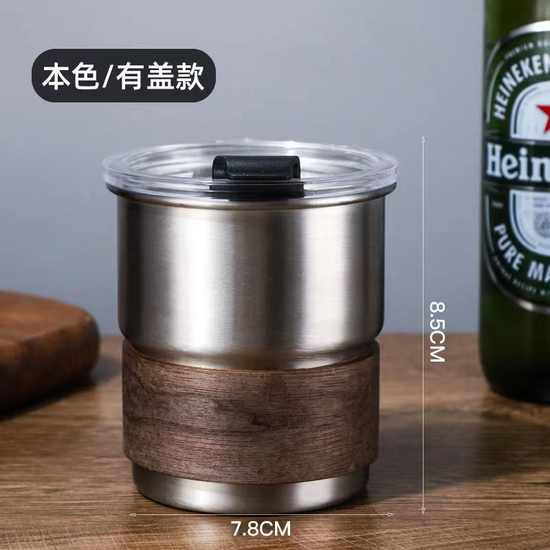 뚜껑이 달린 스테인리스 스틸 컵 맥주 머그잔, 사우디  - Outdoor Camping Logo 리뷰 및 가격