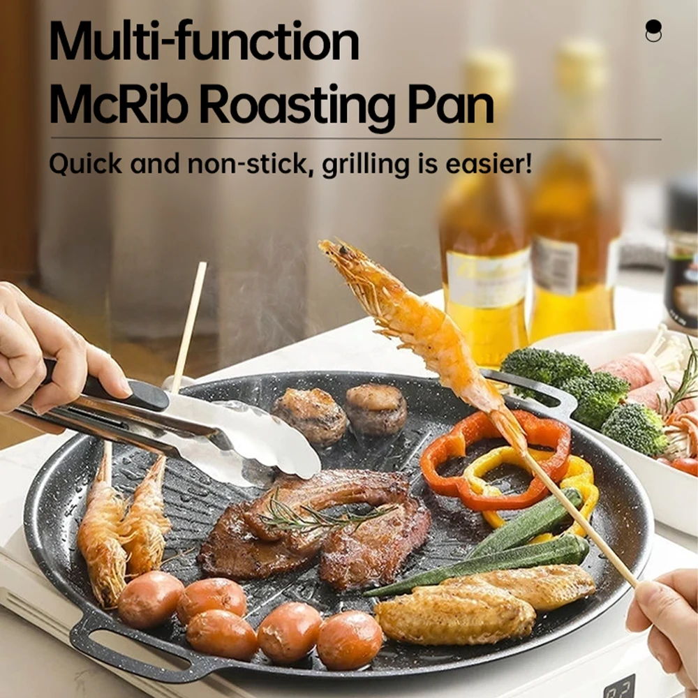 34CM 야외 바베큐 그릴 팬 논스틱 베이킹 트레이 한 - Outdoor Camping Kitchen 리뷰 및 가격