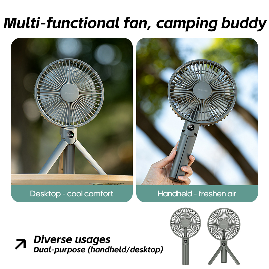 새로운 휴대용 접이식 핸디 선풍기 3000mAh 데스크 - Outdoor Camping Misting Fan 리뷰 및 가격