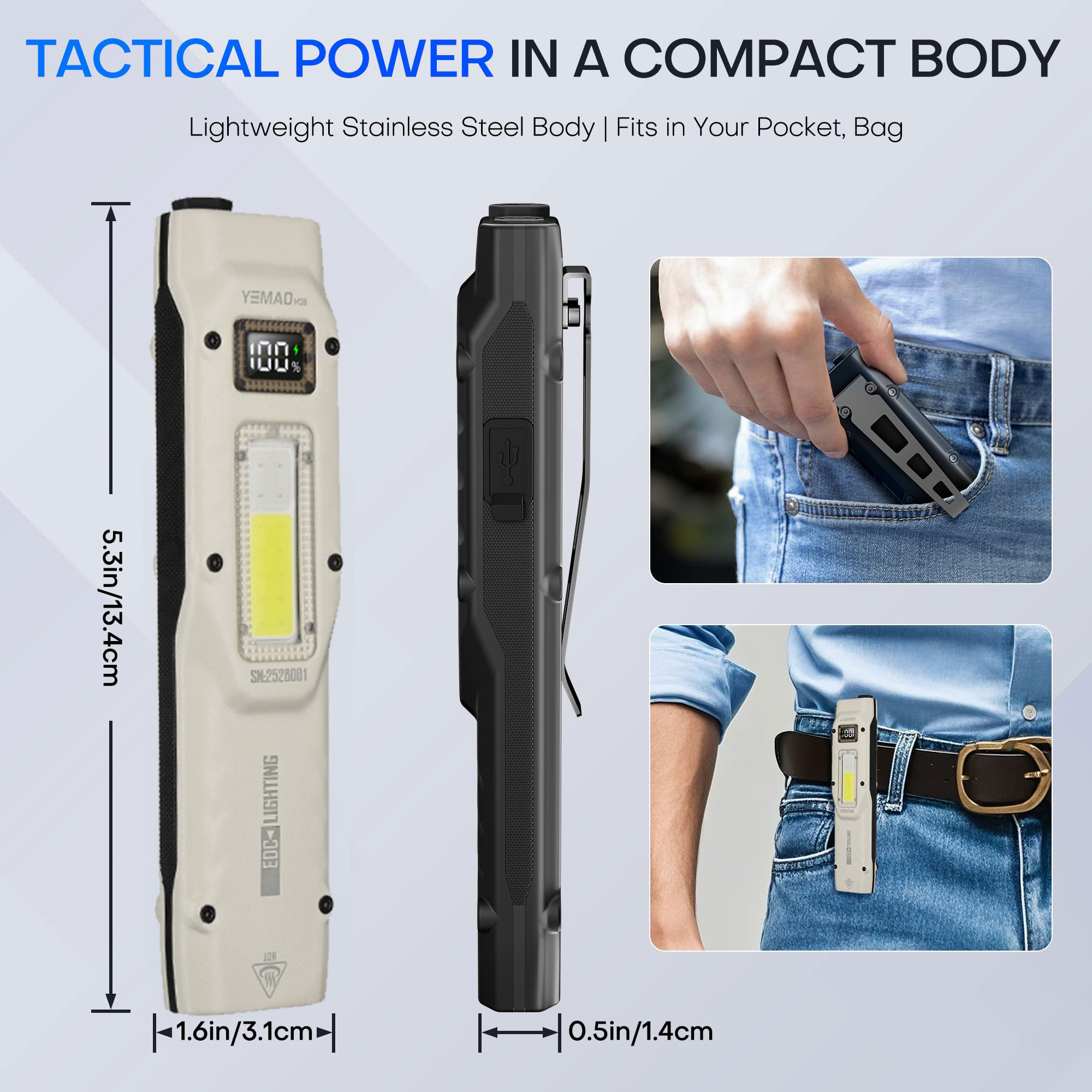 휴대용 880LM YEMAO M28 양방향 클램프 10 - Outdoor Camping Light Portable 리뷰 및 가격