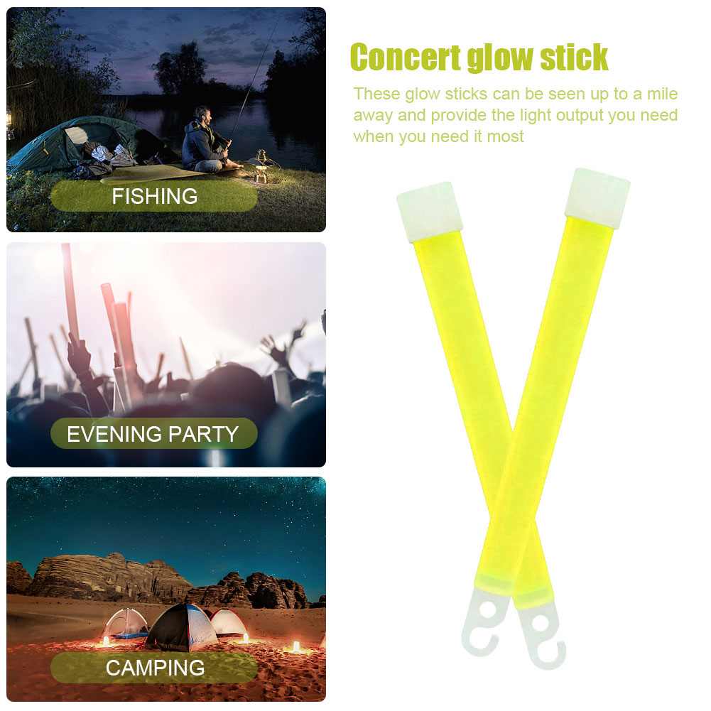 군용 등급 발광봉(후크 포함) - 캠핑, 하이킹, 생존 - Glow Sticks Survival 리뷰 및 가격