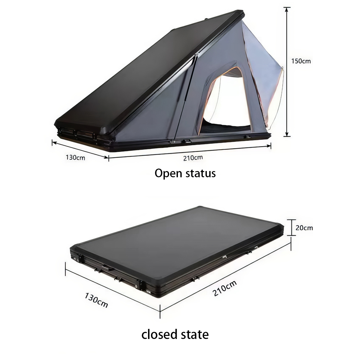전문적인 방수 기능이 있는 견고한 하드 쉘 루프탑 텐트 - Camping Tent 리뷰 및 가격