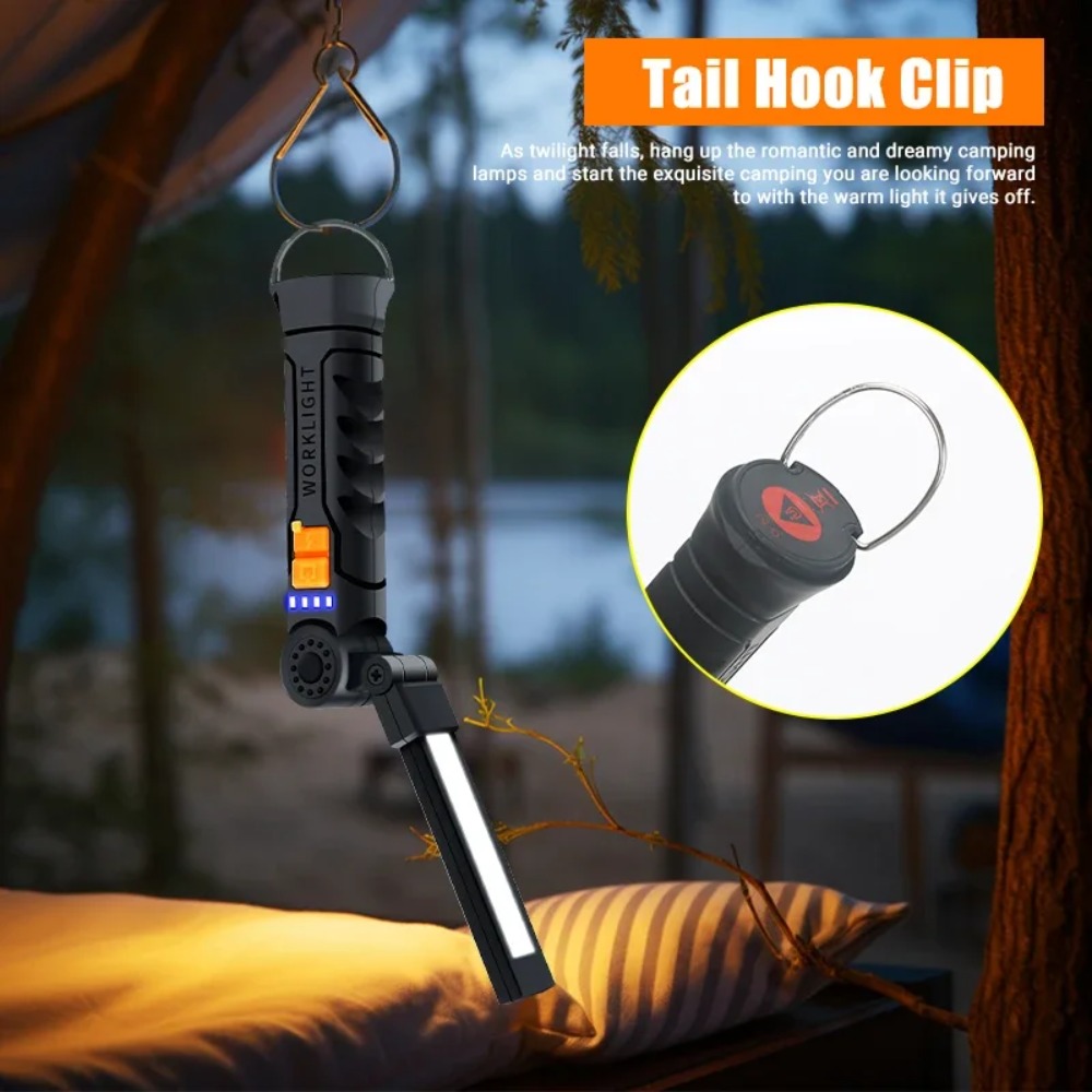 야외 캠핑을 위한 내장 배터리가 있는 자기 비상 작업  - Outdoor Camping Light Portable 리뷰 및 가격