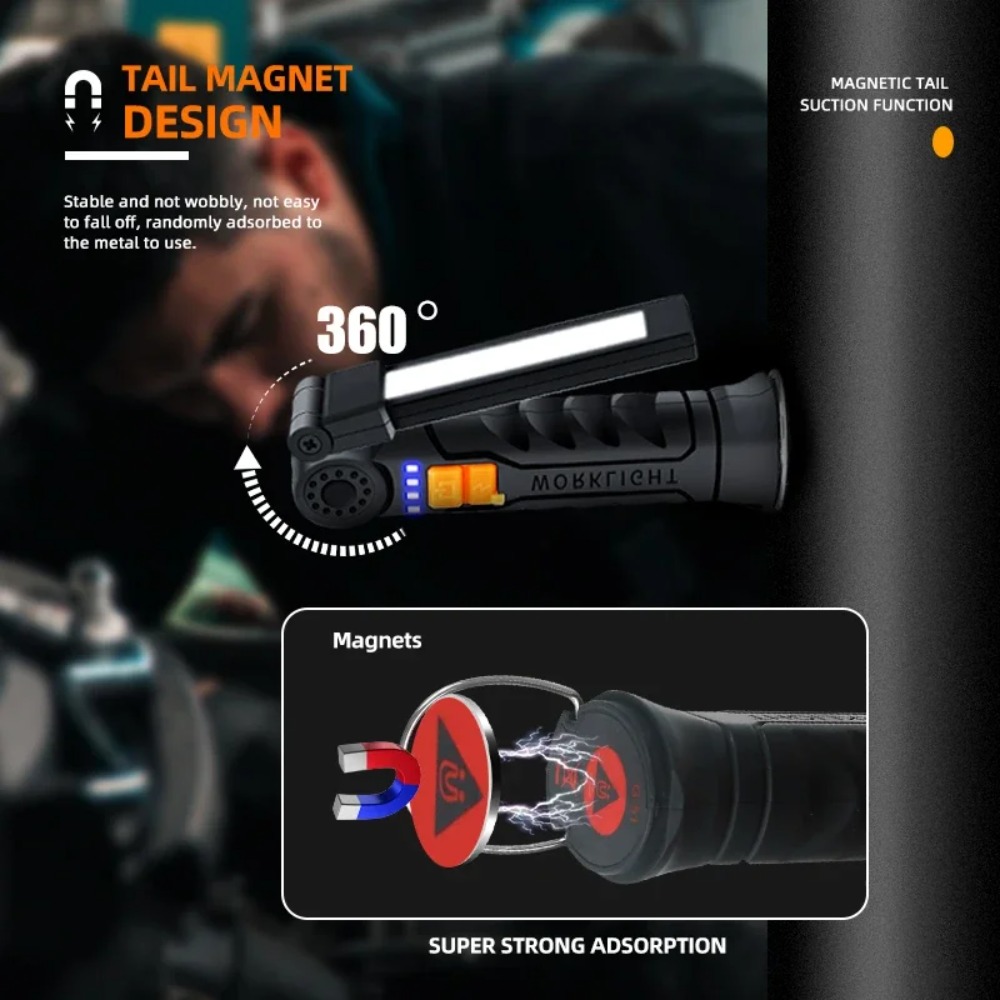 야외 캠핑을 위한 내장 배터리가 있는 자기 비상 작업  - Outdoor Camping Light Portable 리뷰 및 가격