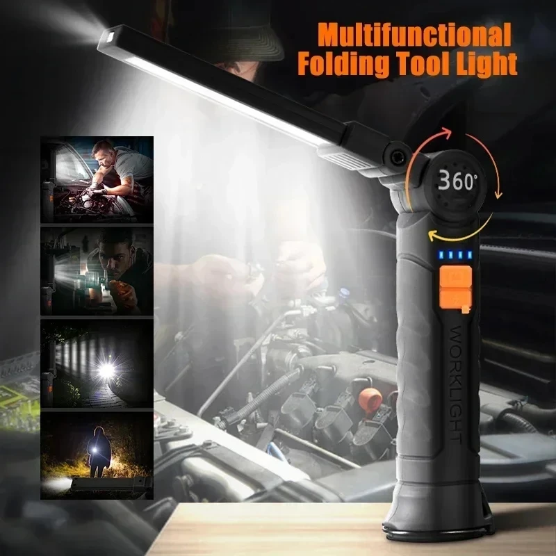 휴대용 COB LED 손전등 USB 충전식 작업등 내장 - Outdoor Camping Light Portable 리뷰 및 가격