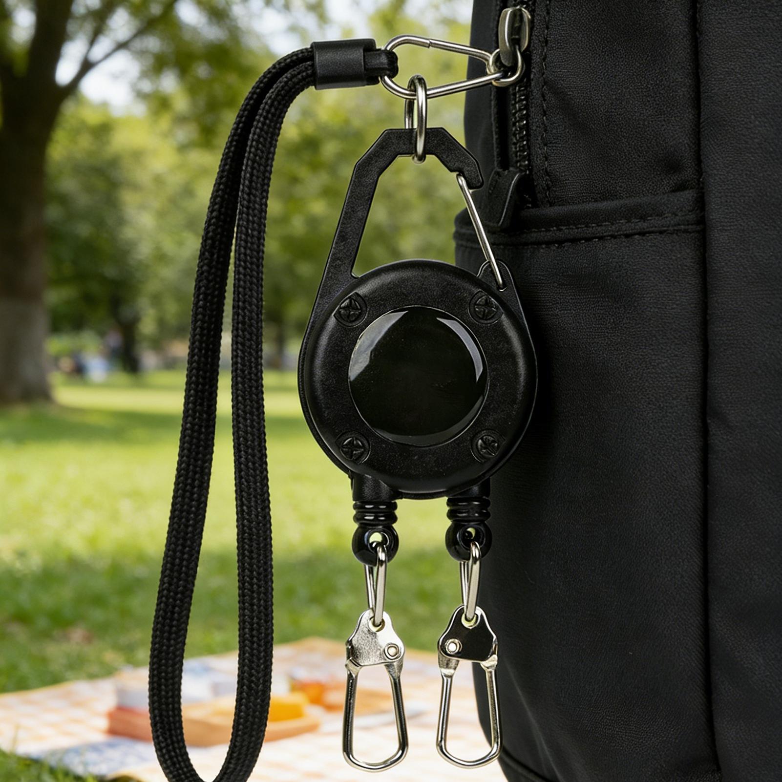 카라비너가 있는 접이식 배지 릴, 접이식 랜야드 벨트  - Outdoor Camping Logo 리뷰 및 가격