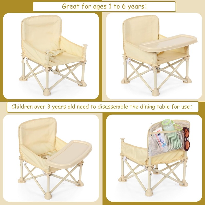 아기 야외용 비치 의자, 우산, 등받이, 포켓, 안전벨 - Outdoor Camping Table Foldable 리뷰 및 가격