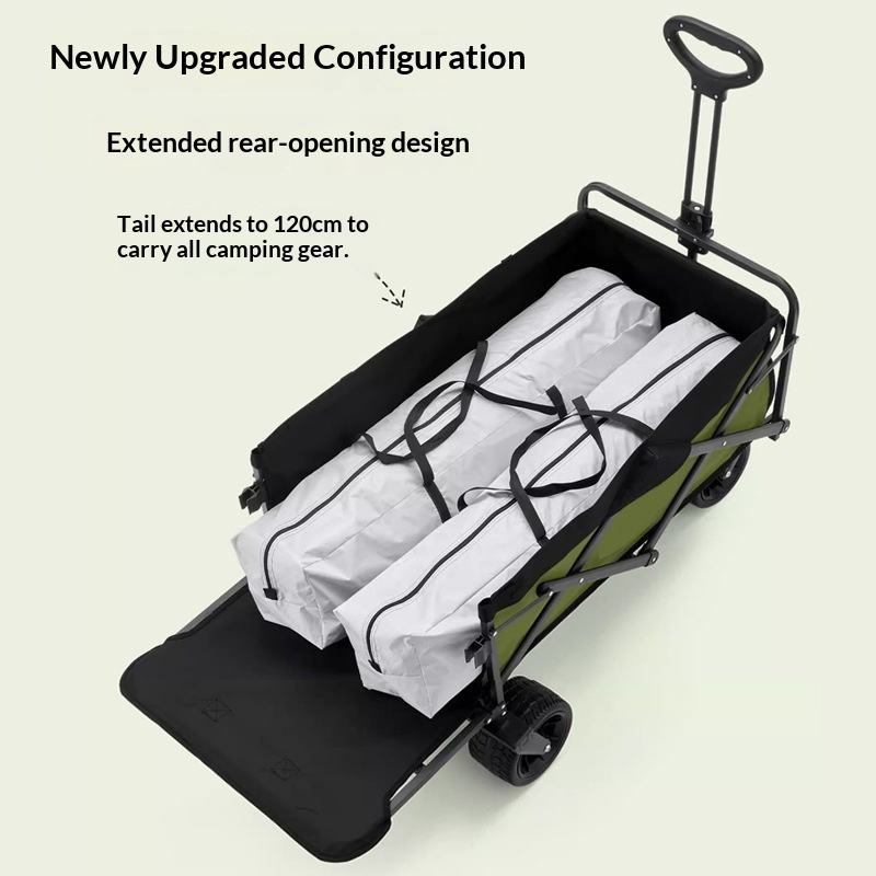 공장 직판 4륜 플랫폼 캠핑 유틸리티 웨건 175kg  - Outdoor Camping Table Foldable 리뷰 및 가격