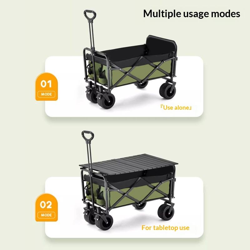 공장 직판 4륜 플랫폼 캠핑 유틸리티 웨건 175kg  - Outdoor Camping Table Foldable 리뷰 및 가격