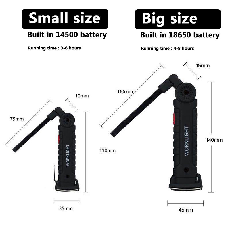 휴대용 접이식 LED 손전등 강력한 자석 COB 작업등 - Outdoor Camping Light Portable 리뷰 및 가격