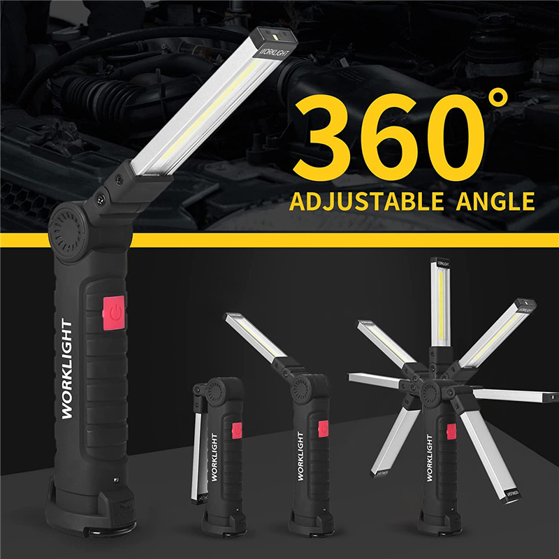 휴대용 접이식 LED 손전등 강력한 자석 COB 작업등 - Outdoor Camping Light Portable 리뷰 및 가격