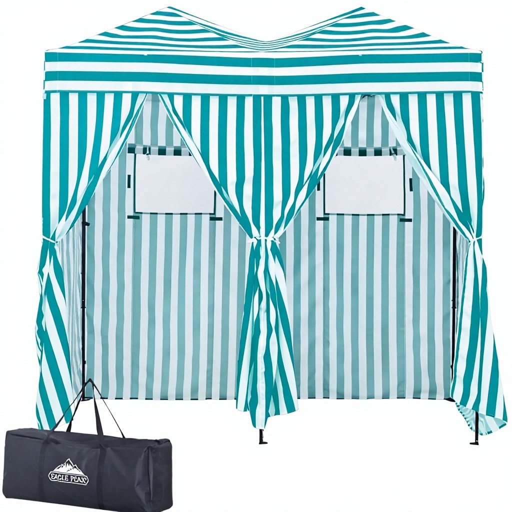 야외용 휴대용 2룸 팝업 탈의실/차양 텐트, 해변 캠핑 - Camping Tent 리뷰 및 가격