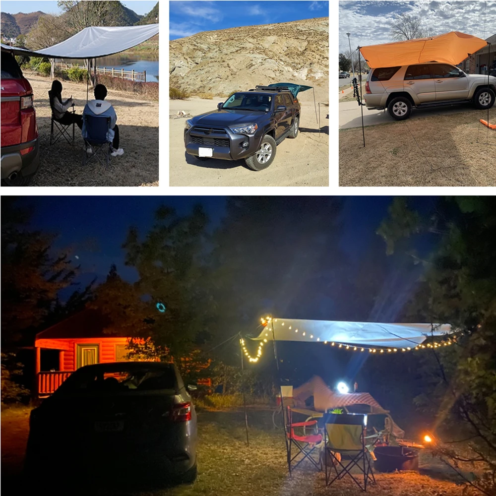 2x3M 접이식 차량용 어닝 (텐트 폴대 포함) 휴대용 - Waterproof Tarp Shelter 리뷰 및 가격