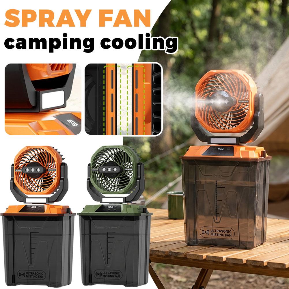 새로운 야외 미스트 팬 캠핑용 냉각 휴대용 팬 텐트 조 - Outdoor Camping Misting Fan 리뷰 및 가격