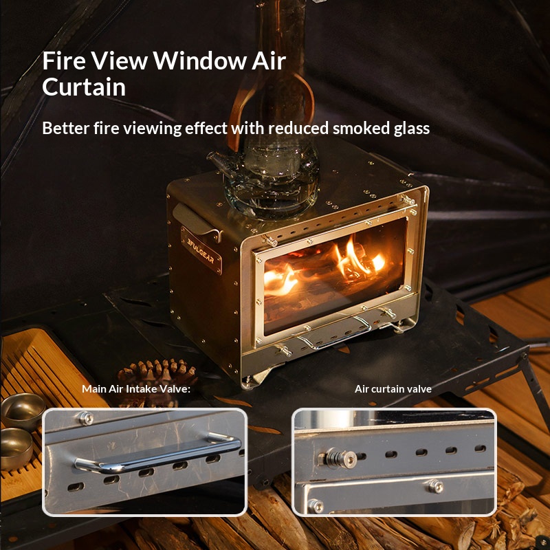 3F UL GEAR 스테인리스 스틸 벽난로 2차 연소  - Outdoor Camping Wood Stove 리뷰 및 가격