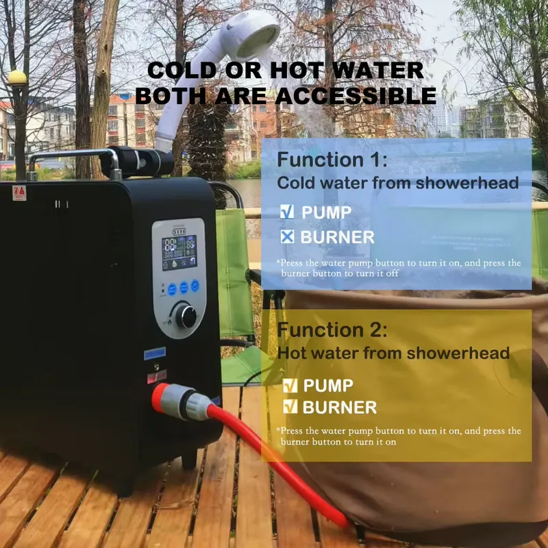 야외 캠핑용 휴대용 샤워기 도매 휴대용 샤워기 (가열  - Outdoor Camping Water Heater 리뷰 및 가격