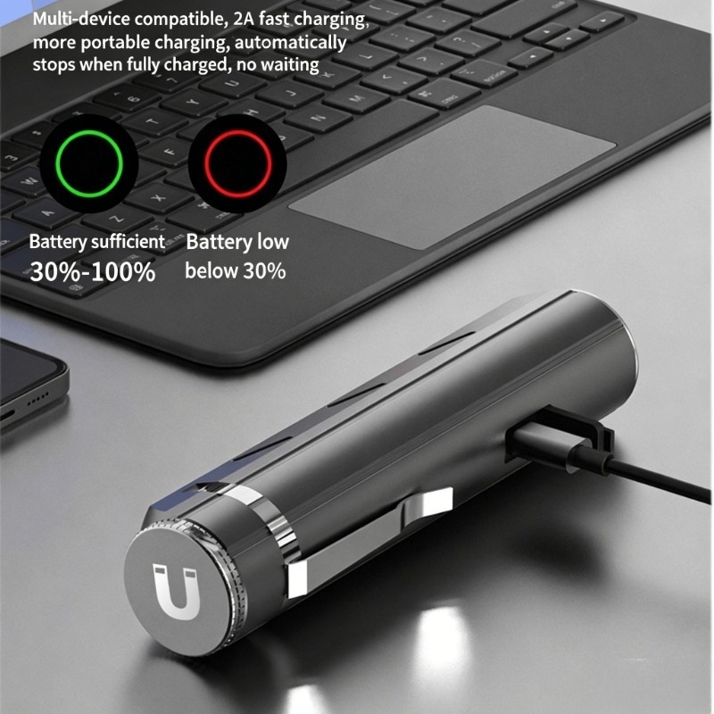 LED 강력한 조명 손전등 Type-C 충전 소형 휴대 - Outdoor Camping Light Portable 리뷰 및 가격
