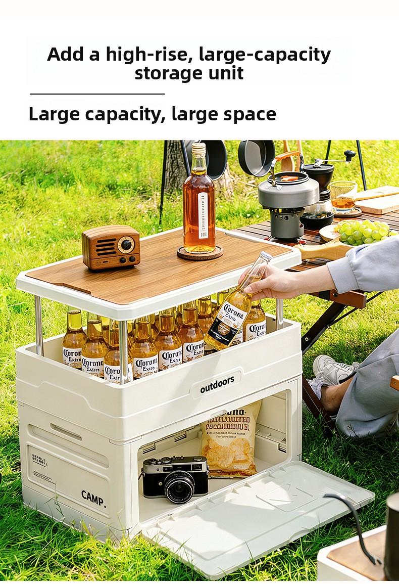 캠핑용 접이식 수납함 나무 뚜껑 도어 테이블 의자 세트 - Outdoor Camping Folding Chairs 리뷰 및 가격