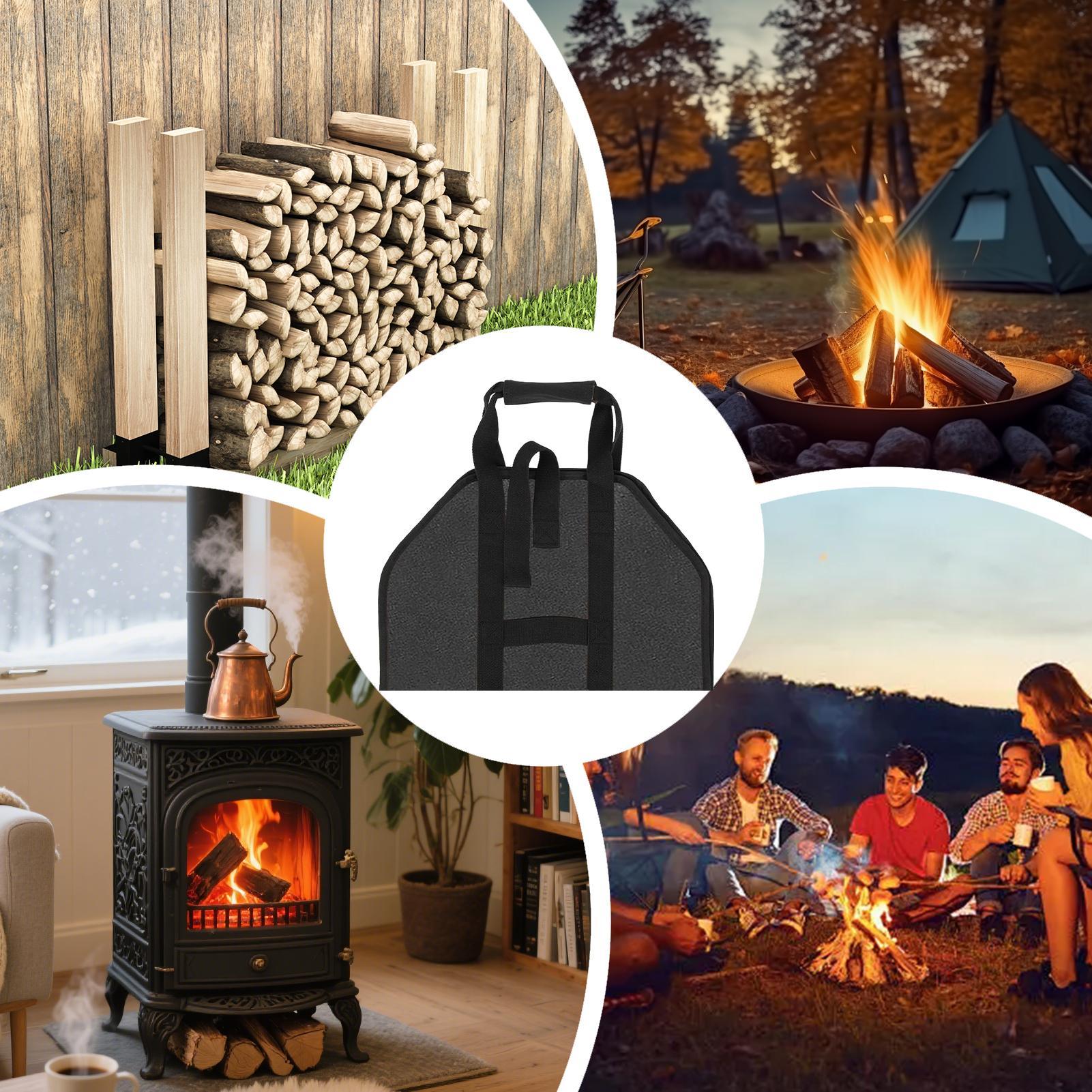 대형 휴대용 방수 장작 운반 가방 캠핑용 캔버스 장작  - Outdoor Camping Wood Stove 리뷰 및 가격