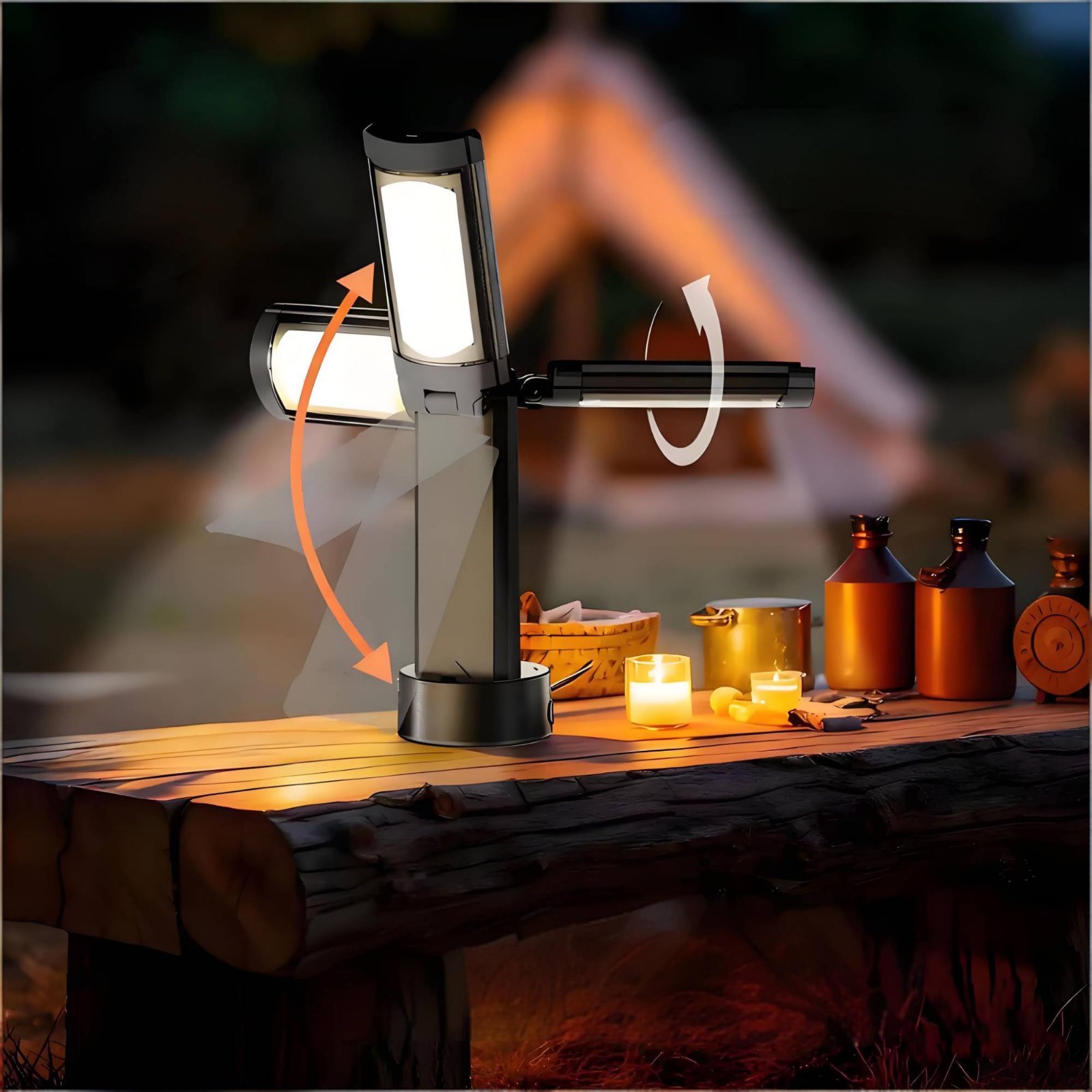 텔레스코픽 텐트 램프 높이 조절 가능 휴대용 캠핑 램프 - Outdoor Camping Light Portable 리뷰 및 가격