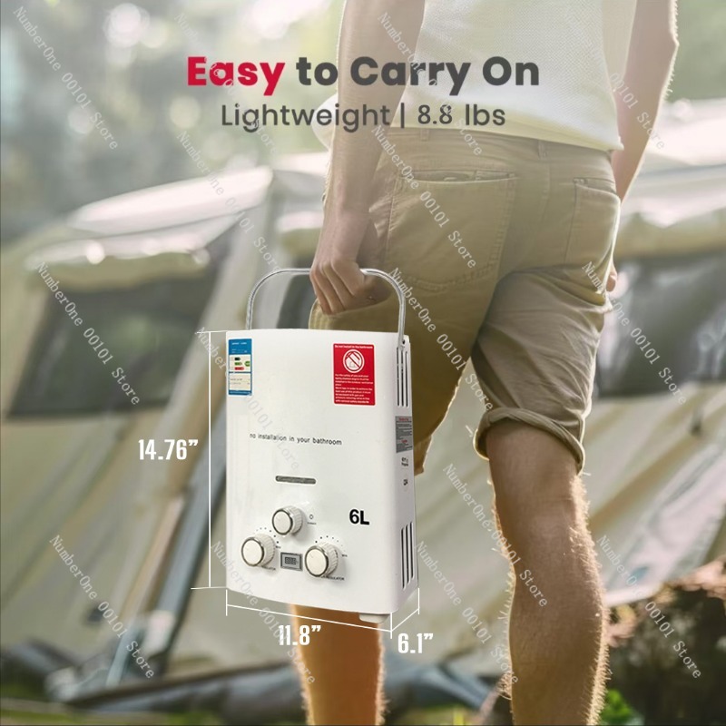 프로판 LPG 가스 무탱크 온수기 6L 야외 캠핑용 즉 - Outdoor Camping Water Heater 리뷰 및 가격