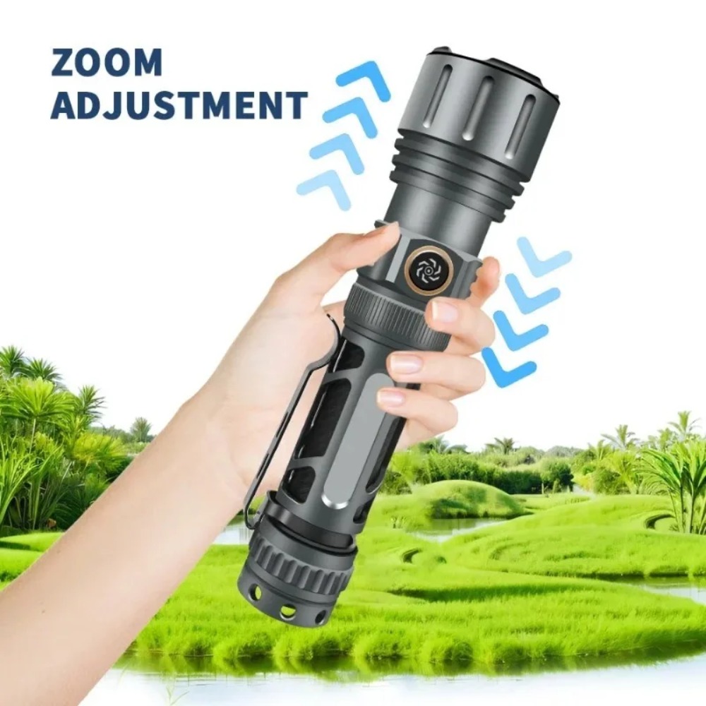 슈퍼 밝은 손전등 휴대용 충전식 LED 램프 전술 캠핑 - Outdoor Camping Light Portable 리뷰 및 가격
