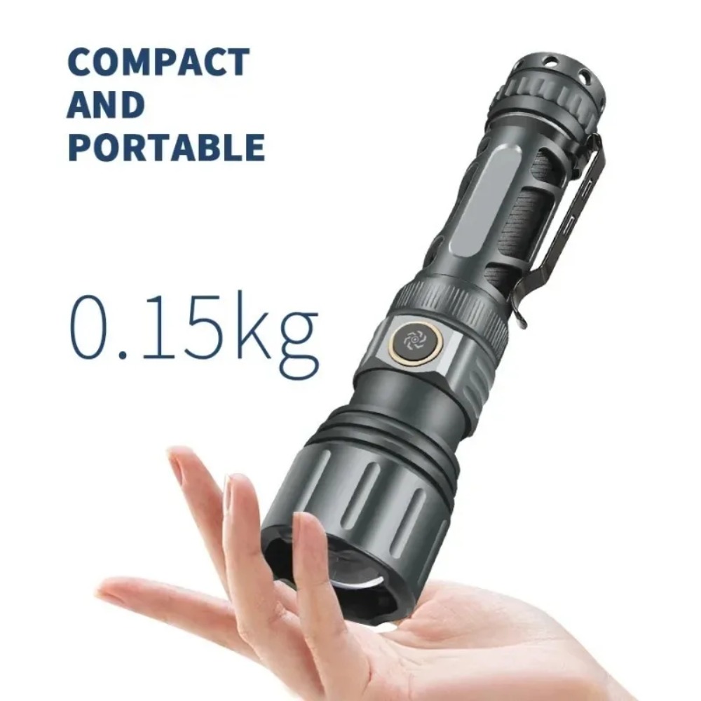 슈퍼 밝은 손전등 휴대용 충전식 LED 램프 전술 캠핑 - Outdoor Camping Light Portable 리뷰 및 가격