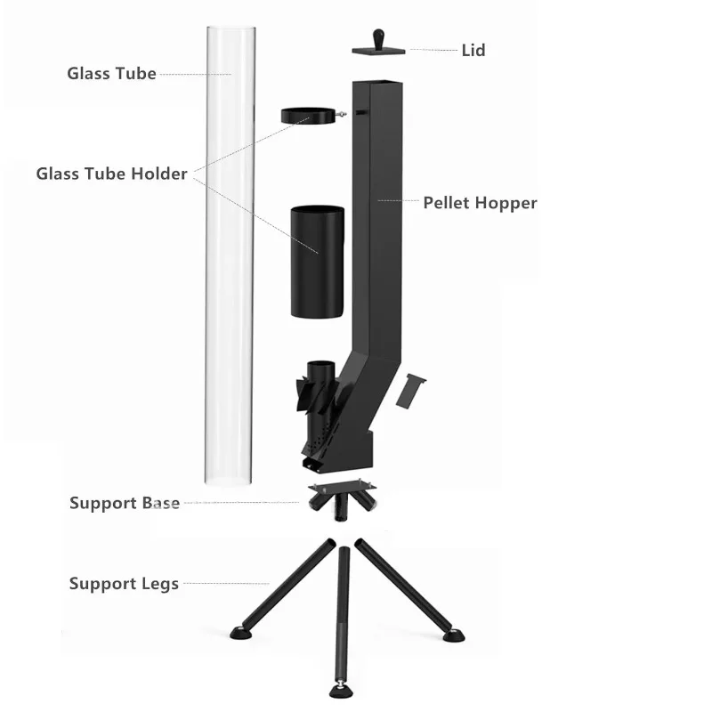 겨울용 펠릿 난로, 수직형 나무 연료 난로, 야외 캠핑 - Outdoor Camping Wood Stove 리뷰 및 가격