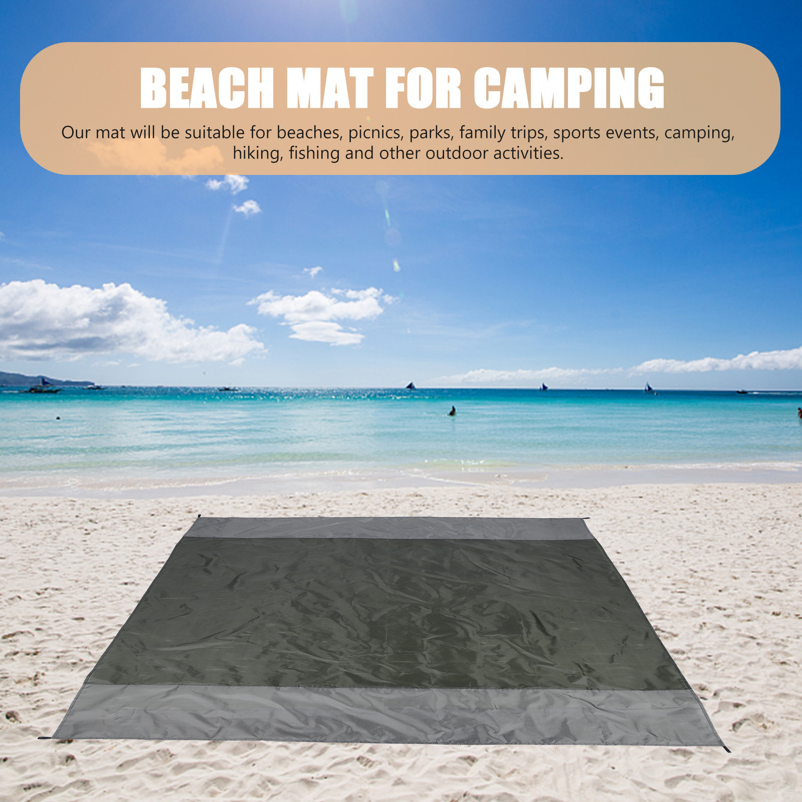 1 세트 접이식 방수 야외 피크닉 담요 대형 비치 매트 - Outdoor Camping Mats Large 리뷰 및 가격