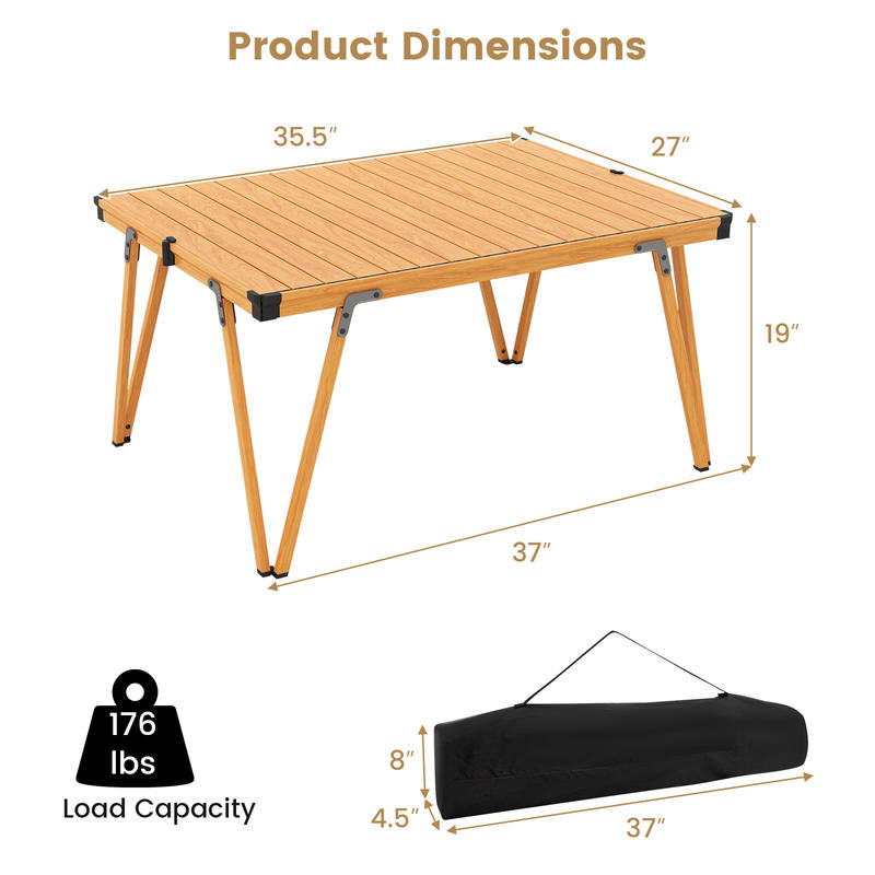 단일 접이식 피크닉 테이블 93 x 70cm 캠핑 테이 - Outdoor Camping Table Foldable 리뷰 및 가격